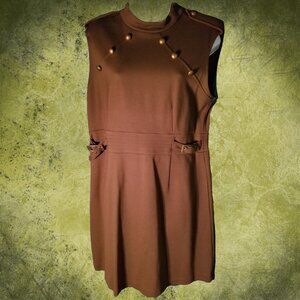 Vivienne Tam large olive mini dress
